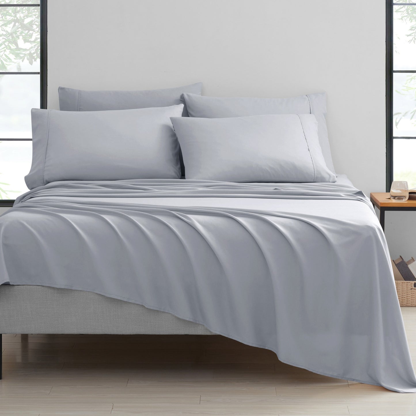 Bamboo 2000 Thread Count 6-Piece Luxury Sheet Set - Organic, Cooling, 16 Inch Deep Pocket, Egyptian Luxury with Bonus Pillowcases - Shrink and Fade Resistant
