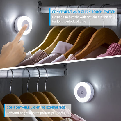 LED Touch Night Light – Dimmable Decorative Light for Bedroom, Aisle, Washroom, Living Room, Wardrobe and Cabinet (Warm/White Light)