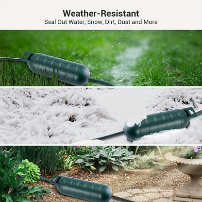 Premium Outdoor Extension Cord Cover – Weather-Resistant, Heavy-Duty Plug Connector Protector, Easy to Install and Durable