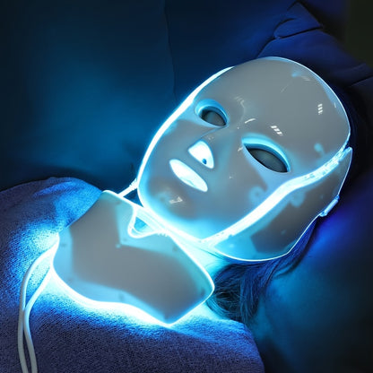 7 Color LED Facial Mask Device - Beauty Skin Care Mask Machine, Facial Skin Care Tools for Anti-Aging & Radiant Skin