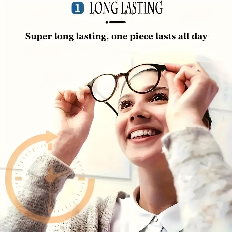 100pcs Pre Moistened Lens Wipes - Anti Fog, Quick Dry, Scratch Free for Eyeglasses, Screens, and Optical Goggles