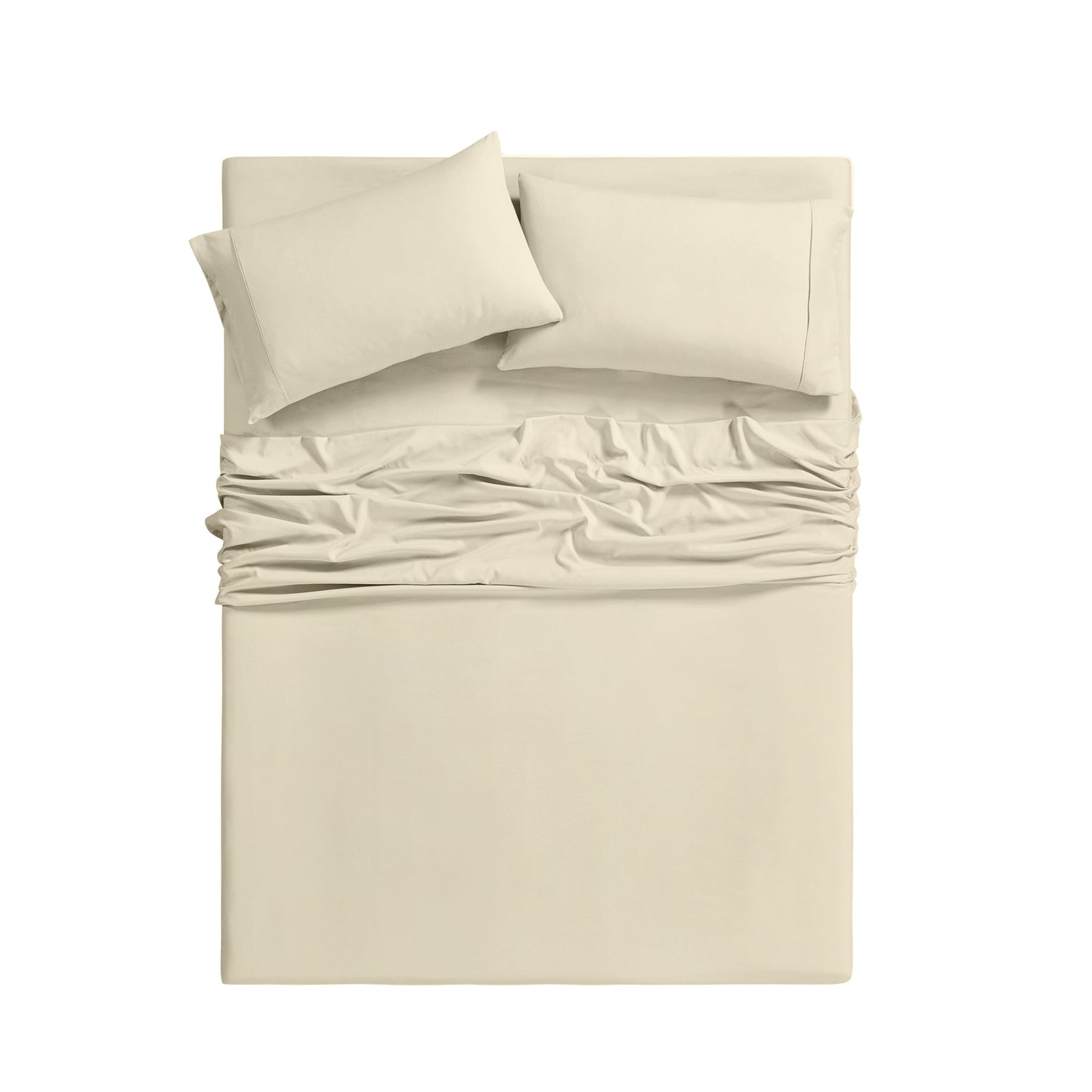 Bamboo 2000 Thread Count 6-Piece Luxury Sheet Set - Organic, Cooling, 16 Inch Deep Pocket, Egyptian Luxury with Bonus Pillowcases - Shrink and Fade Resistant