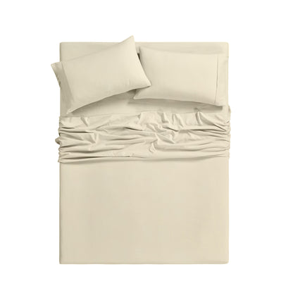 Bamboo 2000 Thread Count 6-Piece Luxury Sheet Set - Organic, Cooling, 16 Inch Deep Pocket, Egyptian Luxury with Bonus Pillowcases - Shrink and Fade Resistant