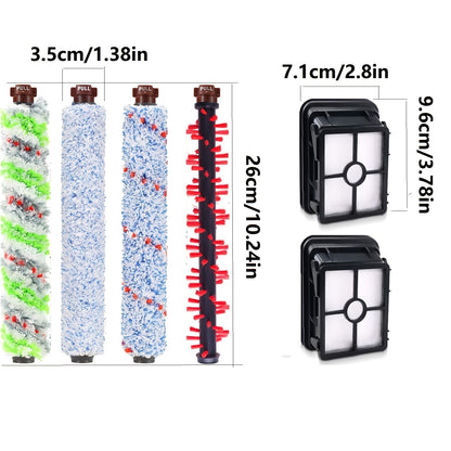 Bissell CrossWave and CrossWave Pet Pro Velvet Brush Roller - 1pc/2pcs Vacuum Cleaner Accessory