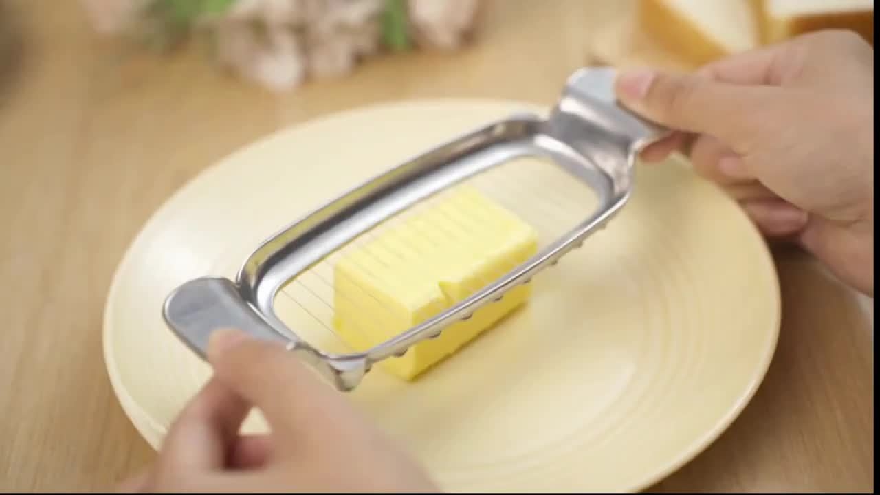 Aluminum Die Casting Cheese Wire Cutter – Multi-Use Butter and Cheese Slicer, Kitchen Utensils, Ideal for Goose Liver and Cheese Divider, Christmas Gift
