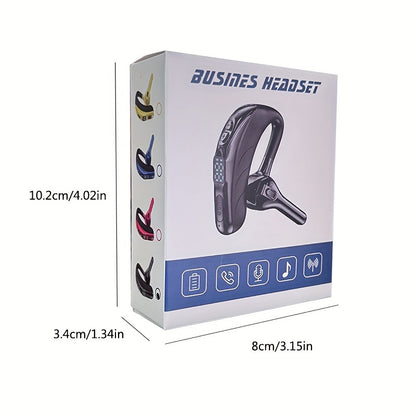 X13 Wireless Single Ear Headset with Mic - Noise Cancelling, Waterproof, Long Standby Time, Bluetooth 5.2 Handsfree Earpiece