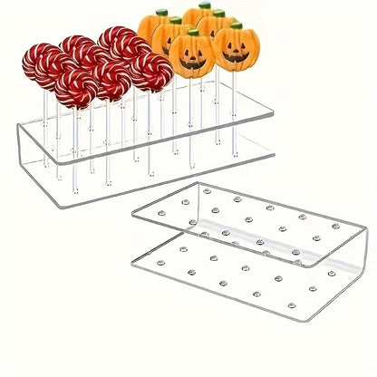 Acrylic Lollipop Display Stand - 15/20 Hole Candy Display Rack, Supermarket Candy Decoration Bracket