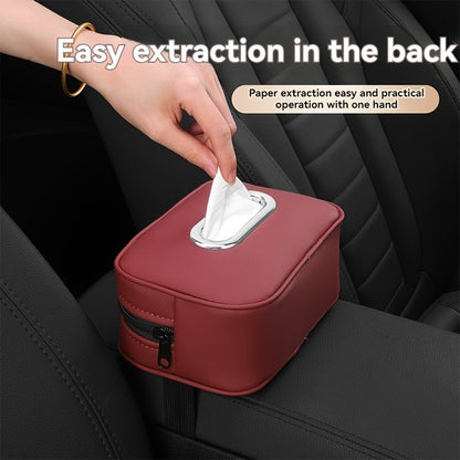 Hanging Car Napkin Holder - Armrest Box Tissue Holder for Car Interior Accessory