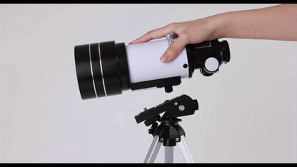 150X High-Powered Refractor Telescope - Portable 70mm Aperture Astronomical Telescope with Tripod, Phone Adapter, and Wireless Remote for Adults and Kids, Ideal for Stargazing and Space Exploration