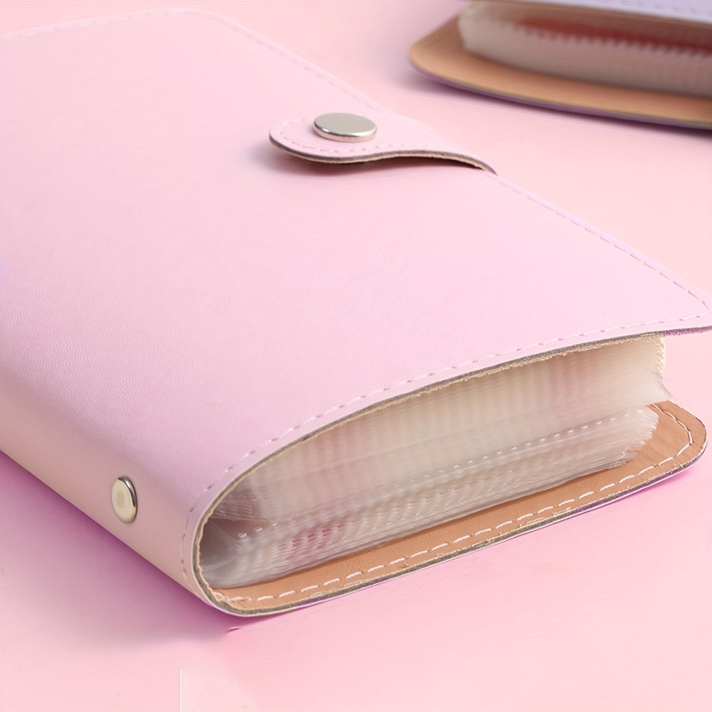 1 Banknote Storage Book - PU Material, Holds 100 Banknotes, Photos, Stamps, Bank Cards, A6 Ultra-Large Capacity with 50 Inner Pages