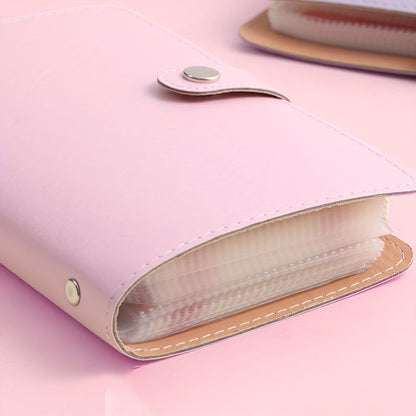 1 Banknote Storage Book - PU Material, Holds 100 Banknotes, Photos, Stamps, Bank Cards, A6 Ultra-Large Capacity with 50 Inner Pages
