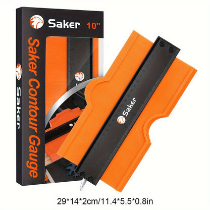 Saker Adjustable Contour Gauge Profile Tool – Precisely Copies Irregular Shapes with Locking Mechanism for Woodworking and Welding – Ideal Gift for Dad, Friend, or Husband