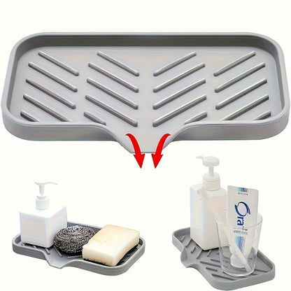 Silicone Kitchen Sink Tray – Soap Tray Holder and Organizer