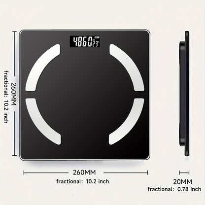 High Precision Body Fat Scale – Electronic Weight Scale with HD Display, 400 lbs Capacity, Multiple Health Data Analysis (BMI, Fat, Muscle, Moisture), Mobile App Connection