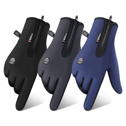 Outdoor Coldproof and Windproof Sports Gloves - Winter Warm Touch Screen Waterproof Gloves for Cycling and Skiing - Unisex