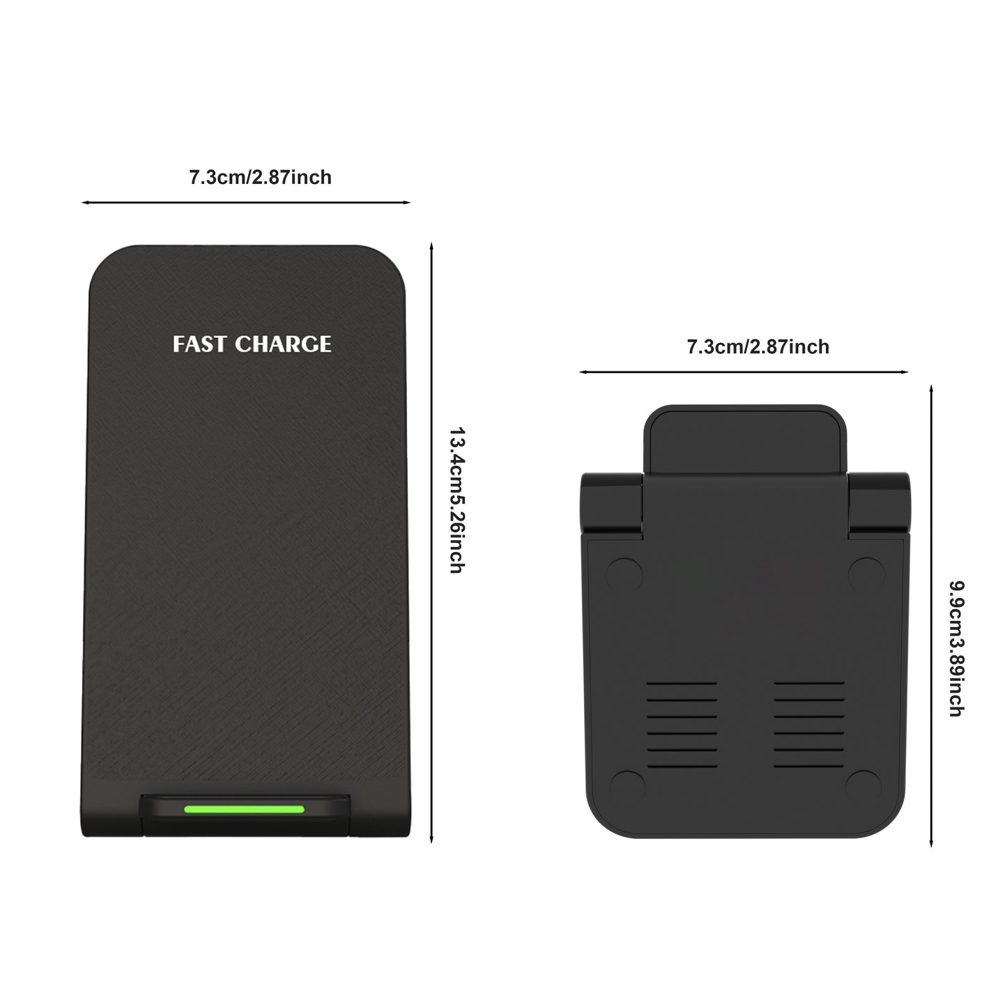 Z2 Wireless Fast Charger Stand – 15W Rapid Charging for iPhone 15/14/13/12/11/XS Max/XR/X/8Plus and Samsung S23/S22/S21/S20/S10/S9 – Universal Compatibility
