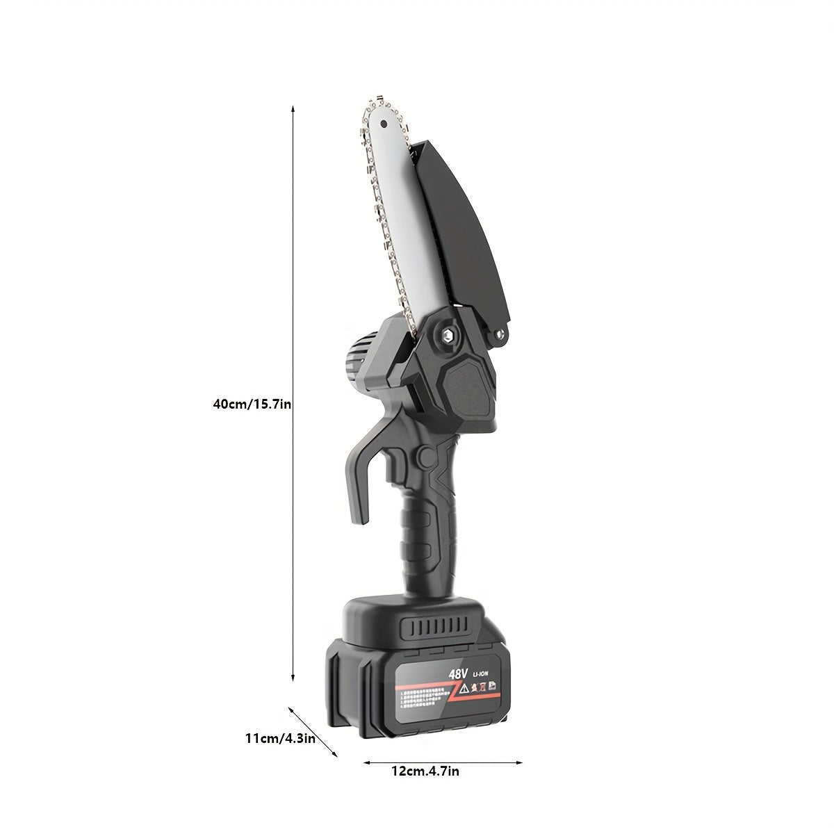 2x 6-Inch Mini Handheld Chain Saw - Band Saw with Splash Protection, Safety Lock, and 2 Batteries - Perfect Gift for Gardeners, Men, Women, and 50+ Birthdays