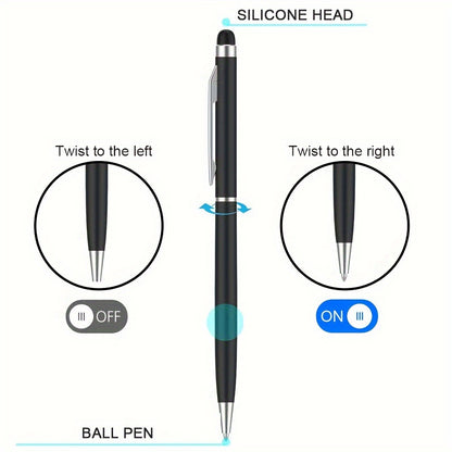 10pcs Universal 2 in 1 Stylus Pen - Touch Pen for iOS, Android, Drawing, Capacitive Pencil for iPad, Samsung, Xiaomi Smartphones