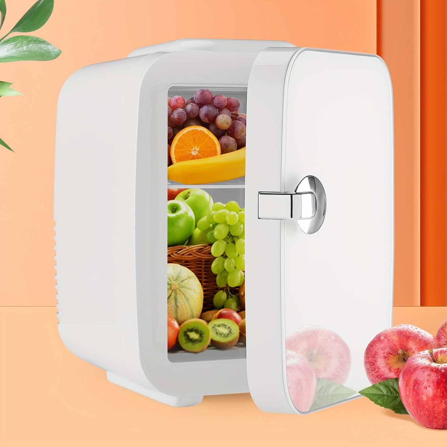 4 Liter Portable Mini Fridge – Spacious & Rugged Cooler for Skincare, Beverages, Food, Cosmetics, Ideal for Home, Office, Car, Outdoor Use