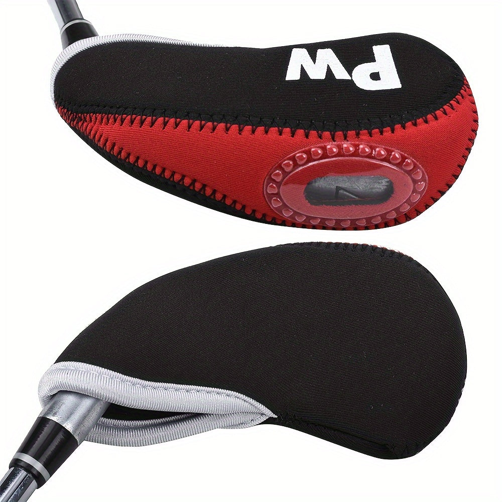 10pcs Golf Club Head Covers Set - Iron Protective Covers, Essential Golf Accessories
