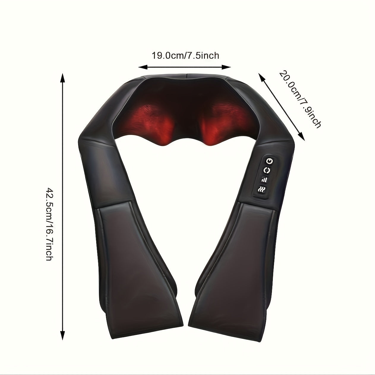 2024 ISKOVI Electric Neck Massager – With Heat for Neck, Shoulder, Back, Foot, Leg & Muscle Relief, Ideal Gift
