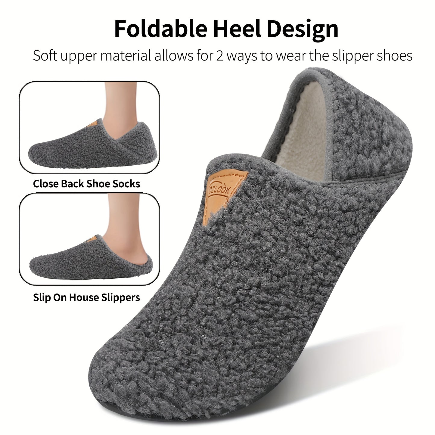 Women's & Men's Soft Lightweight Indoor/Outdoor Slippers – Non-Slip Rubber Sole Sandals for Home, Travel, Hotel