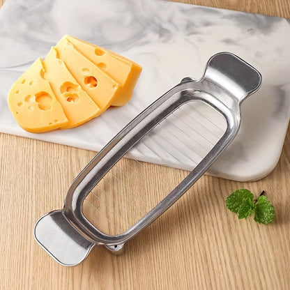Aluminum Die Casting Cheese Wire Cutter – Multi-Use Butter and Cheese Slicer, Kitchen Utensils, Ideal for Goose Liver and Cheese Divider, Christmas Gift