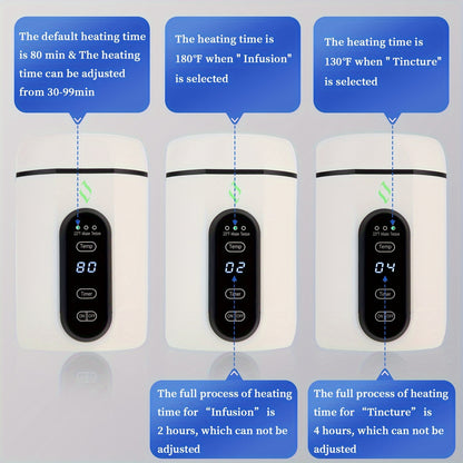 Elemax Decarboxylator Pro – All-in-One Decarb, Infuser and Heating Machine for Making Butter, Oil, and Tincture at Home