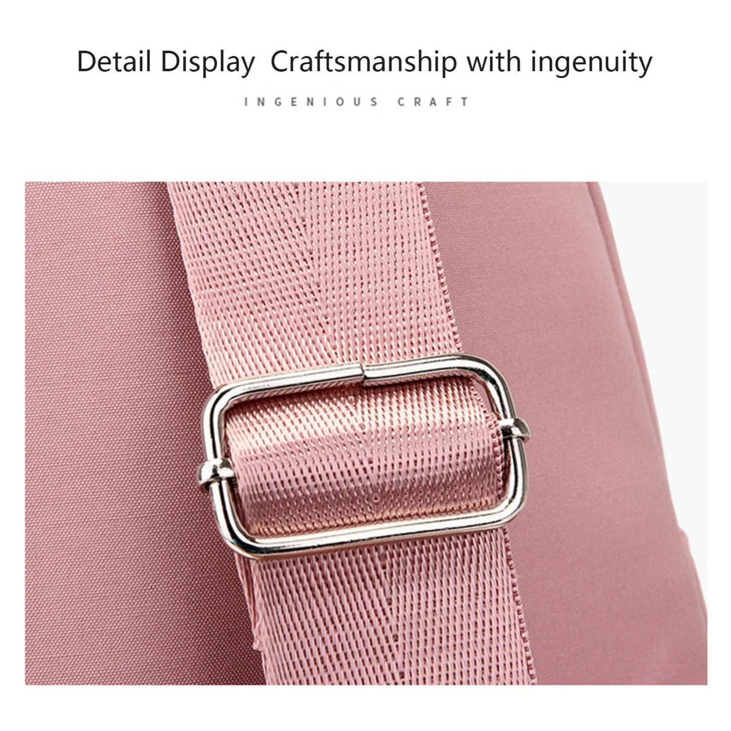 New One-Shoulder Messenger Bag for Women - Fashion Embroidered Rhombic Design - Large Capacity Waterproof Backpack with Data Hole