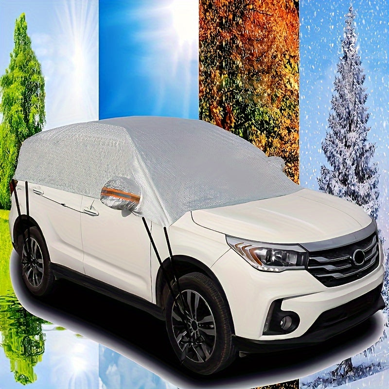 Premium 3 Layer Car Windshield Cover – Waterproof, Scratch-Resistant Sunshade & Snow Shield for Most Cars