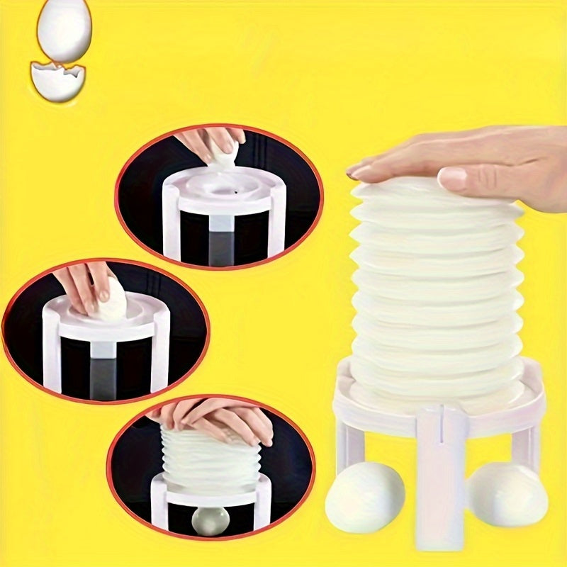 Ultimate Egg Peeler Gadget - Fast and Easy Perfect Peel Kitchen Tool, Plastic, Ideal for Home Use