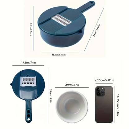12-in-1 Ultimate Multi-Functional Vegetable Chopper - Cutting, Shredding, Slicing, Grating for Carrots, Potatoes, Radish - Ideal for Hotel, Commercial, Home Kitchens - Eid Al-Adha Mubarak Gift Idea