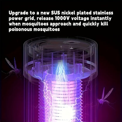 Electric Mosquito Repellent Lamp - Silent, Non-Radiative, Effective Pest Control for Home and Dorms - Safe, Chemical-Free, Family and Pet Friendly