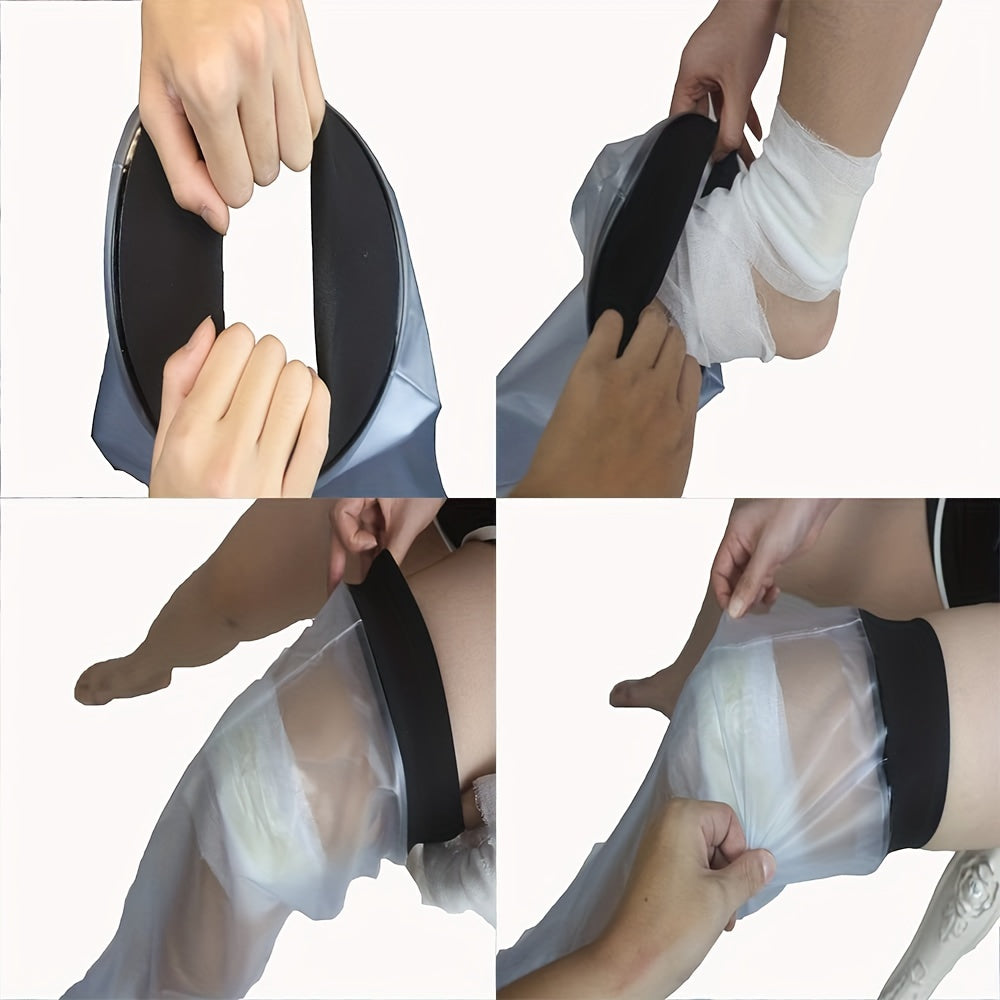 Waterproof Knee Cast Cover for Shower – Reusable Protector for Cast & Bandage, 15.75-inch, Adult Size