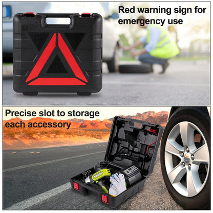 VEVOR 5 Ton 12V Electric Car Jack Kit – Portable Hydraulic Jack with Impact Wrench & LED Light for Tire Lifting and Car Repair (13.5–36cm)