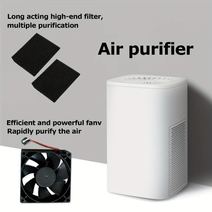 2024 New Compact AirGenie Mini Air Purifier – USB Powered, Formaldehyde Remover, Anion Generator – Whisper Quiet, Compact Design for Home and Office Desktop – Sleep Better, Breathe Easier