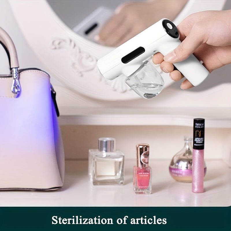 Multi-Functional Portable Rechargeable Disinfection Sprayer - Effective Germ Killer for Cars, Travel, Bedrooms, and Clothing - Long Battery Life