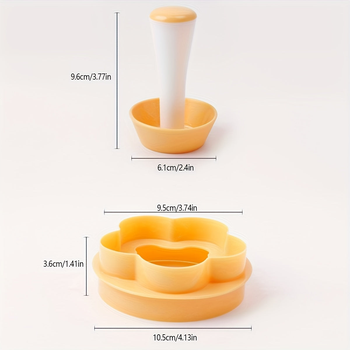 Buy 1 Get 1 Free - Flower-Shaped Pastry Cutter and Tart Tamper Set (2 pcs) - Premium Baking Tools for Tarts, Cookies, and Biscuits