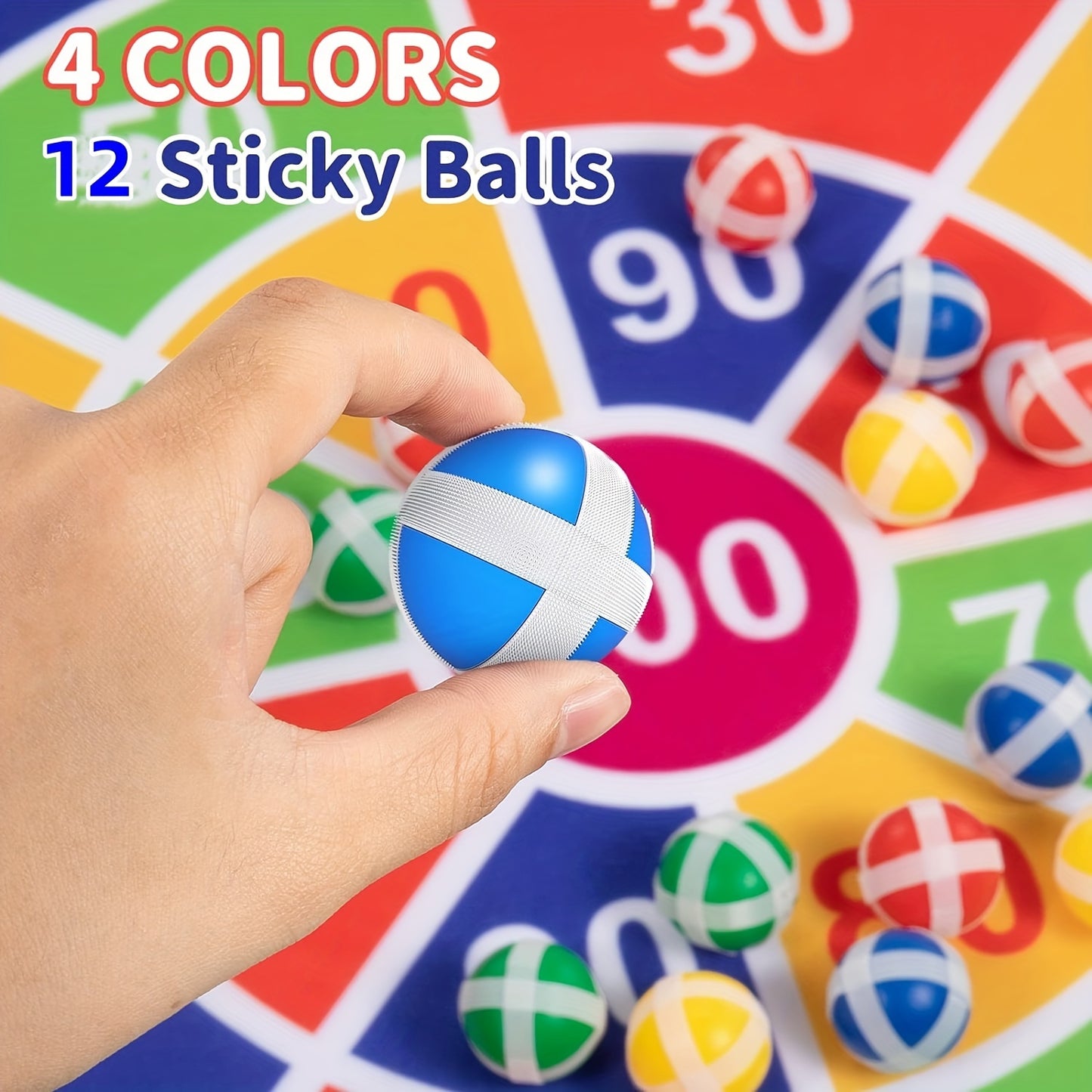 29" Large Dart Board with Sticky Balls - Indoor & Outdoor Fun Party Game Toys, Perfect Birthday Gift for Boys & Girls