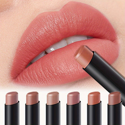 6pcs Matte Lipstick Pen Set, Long-Lasting Moisturizing Lip Color, Easy Application, Natural Hydrating Formula