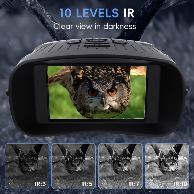 32GB Infrared Night Vision Binoculars Goggles - Capture Photos and Videos in Complete Darkness - Ideal for Camping, Hunting, Security, and Outdoor Adventures