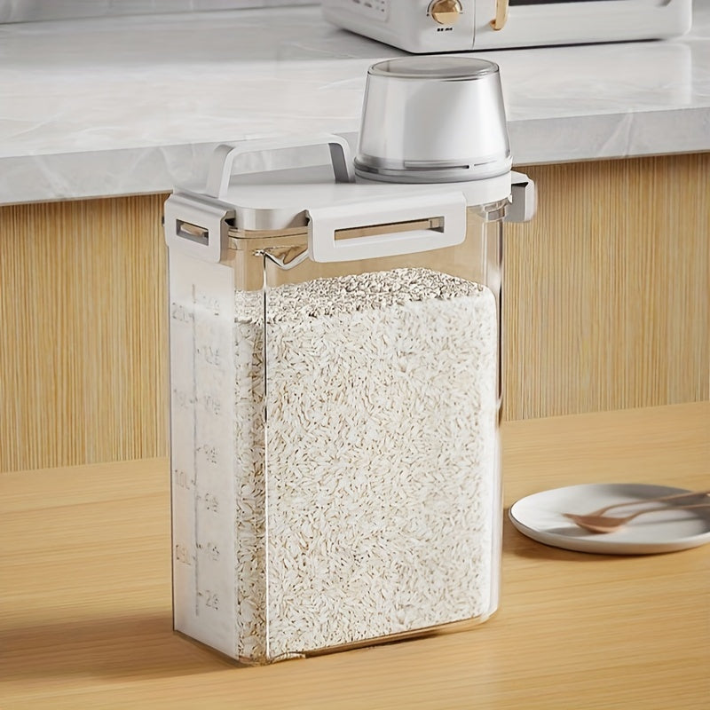 Storage Container – Insect-Proof & Moisture-Proof Sealed Tank with Lid, Portable and Leak-Proof Food Storage Box for Grain, Nuts, Flour and Rice, Kitchen Organizer