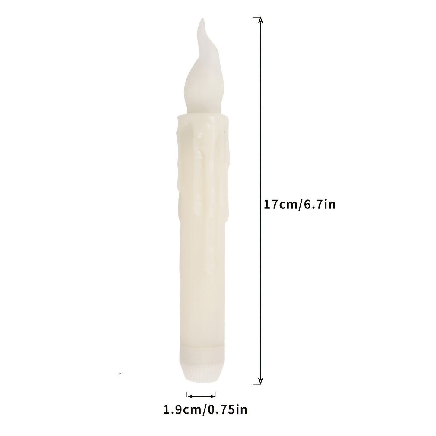 12-Pack Floating Candles – Harry Wand-Inspired Remote-Controlled LED Lights, Plastic Taper Candles for Proposals, Birthdays, Party Ceiling Decor, and Halloween-Themed Ambiance