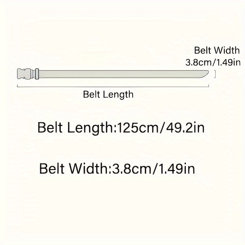 Men's Canvas Belt – Sporty Style with Quick-Release Plastic Buckle, Casual Training & Jeans Accessory