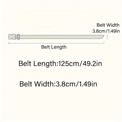 Men's Canvas Belt – Sporty Style with Quick-Release Plastic Buckle, Casual Training & Jeans Accessory