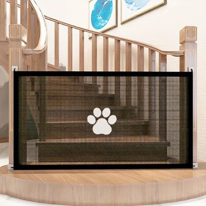 Ultimate Pet Safety Gate – Adjustable, Childproof Mesh Fence for Small Dogs – Quick-Fold, Portable, Easy-Install for Hallways, Doorways, Staircases – Durable Pet-Proof Home Protection
