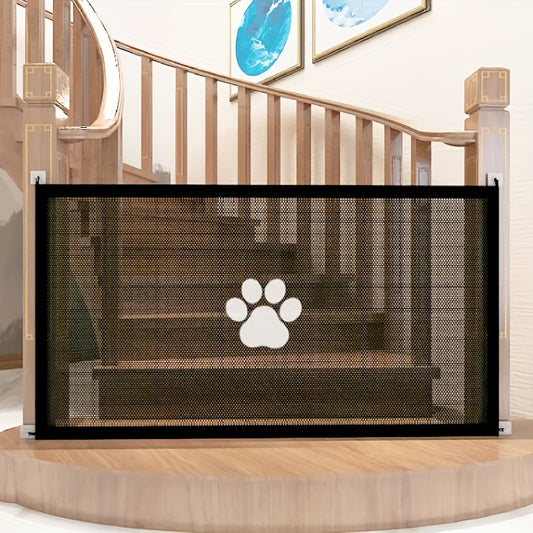 Ultimate Pet Safety Gate – Adjustable, Childproof Mesh Fence for Small Dogs – Quick-Fold, Portable, Easy-Install for Hallways, Doorways, Staircases – Durable Pet-Proof Home Protection