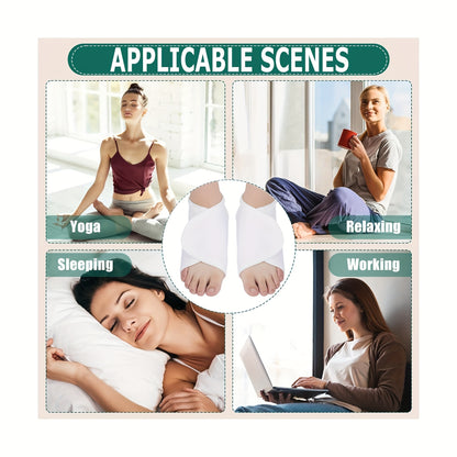 Castor Oil Foot Pack Kit – 2pcs Adjustable Ankle Wraps for Relief & Support, Reusable for Men & Women, Ideal for Yoga, Sleep & Relaxation