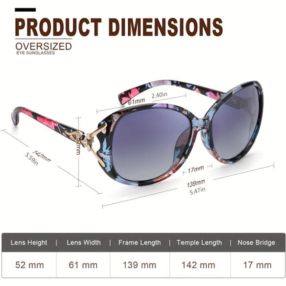 COOLEAR Trendy Oversized Polarized Sunglasses for Women – Summer Glare Protection Ladies Shades