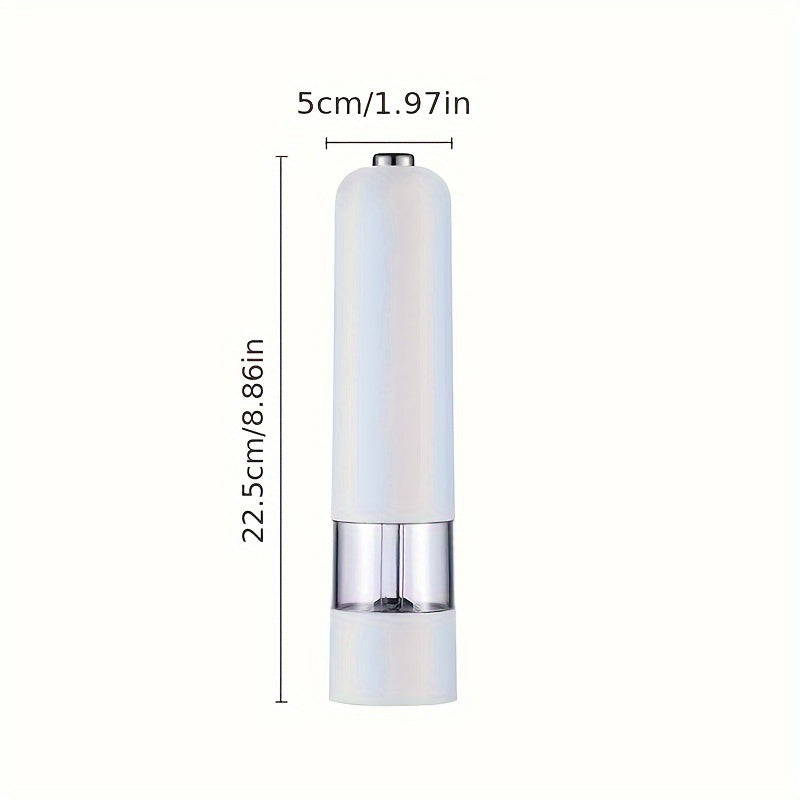 Automatic Electric Salt and Pepper Grinder Set - Stainless Steel with Easy-Turn Precision Grinding - Ideal for Kitchen and BBQ